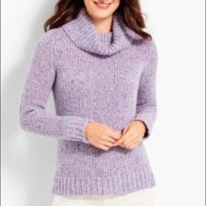 NWOT Talbots Thick Purple Turtleneck Sweater